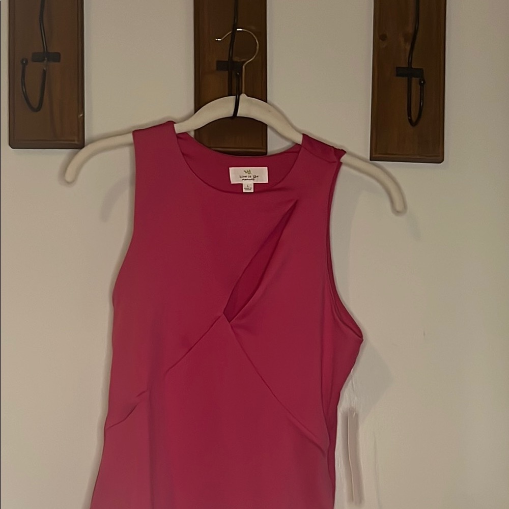 Pink Sleeveless Top